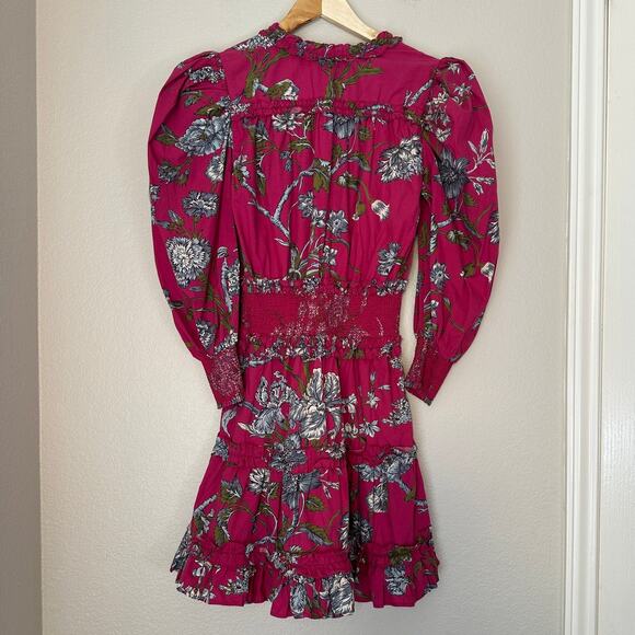 Love the Label Wanda Print Smocked Waist Short Dress, Tuckernuck, Anthro, Small - Picture 4 of 9